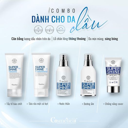 Combo Cosmeheal cho da dầu 